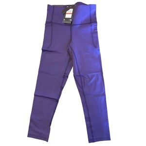 Under Armour Women’s Fitted High Rise Crop Leggings XS purple exercise pant nwt